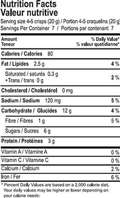 Kii Naturals Artisan Crisps, Cranberry Pumpkin Seed, 5.3 Ounce (Pack of 4)