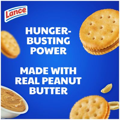 Lance Malt Real Peanut Butter Sandwich Crackers, 1.29 oz, 8 count