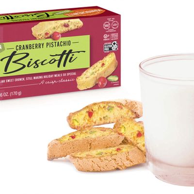 Manischewitz Gluten Free Cranberry Pistachio Biscotti, 6oz | Dairy Free, Grain Free, Kosher for Passover