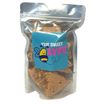 The Sweet Lyfe Freeze Dried Peanut Brittle, 6 oz - Trending TikTok Candy, Crunchy Brittle Made with Honey Dipped Peanut Brittle Candy - Gourmet Sweet Snack - Shipped in Box