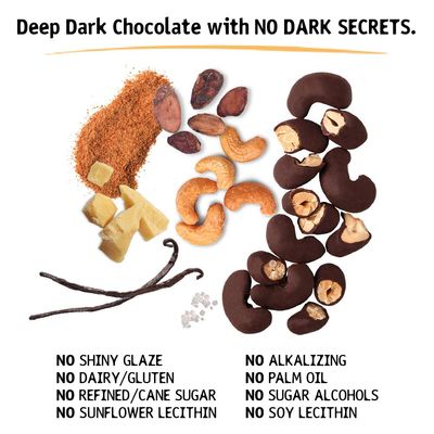 Hu Keto Friendly Hunks | Vegan Chocolate Covered Cashews and Vanilla Bean | 6 Pack | Non-GMO, Gluten Free, Paleo, Organic Dark Chocolate