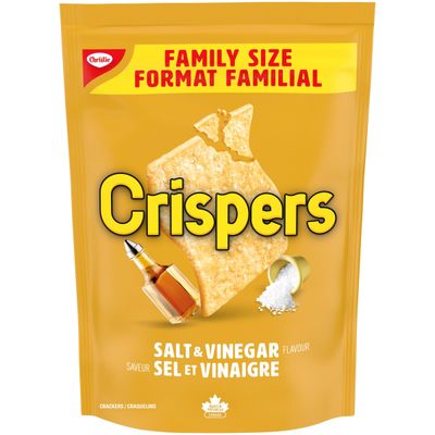 CRISPERS Salt &amp; Vinegar Family Size 240 g (Imported from Canada)