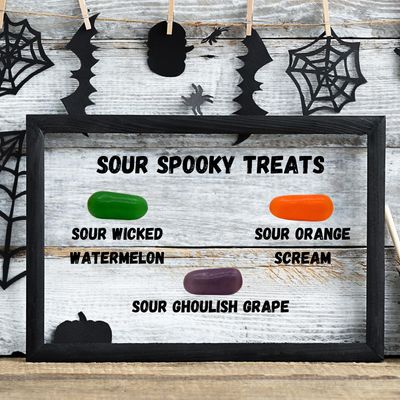 Mike and Ike Sour Spooky Treats, Chewy Assorted Sour Fruit Flavored Candy, Halloween Candy, Pack of 3, 4.25 Ounces