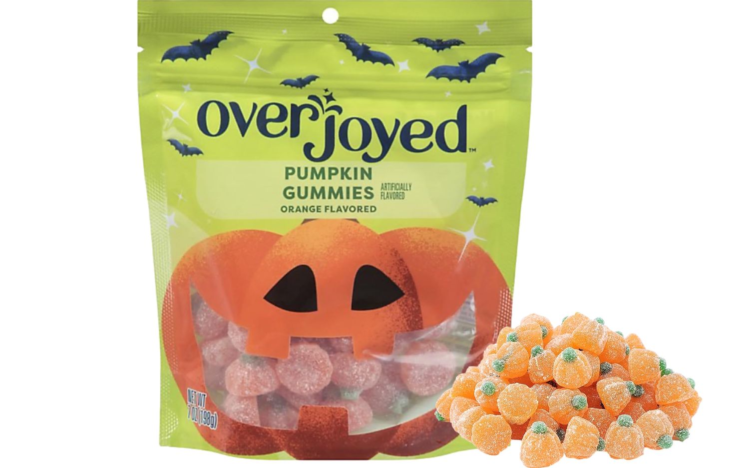 Jelly Pumpkins Fall Halloween Gummies Candy | Great for Trick or Treat Bags, Halloween Parties, Birthday, Office Bowls