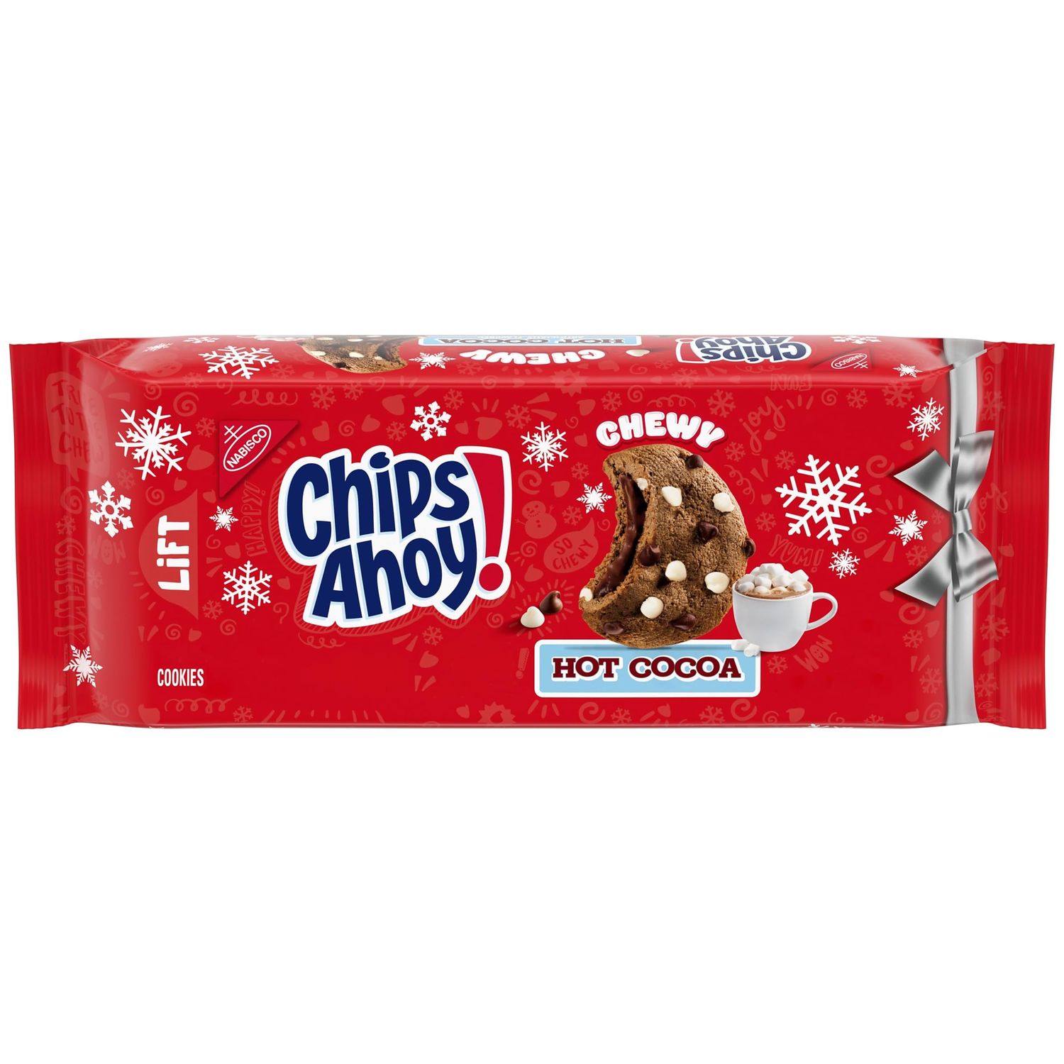 CHIPS AHOY Hot Cocoa Chocolate Chip Cookies, Limited Edition Holiday Cookies, 9.9 oz