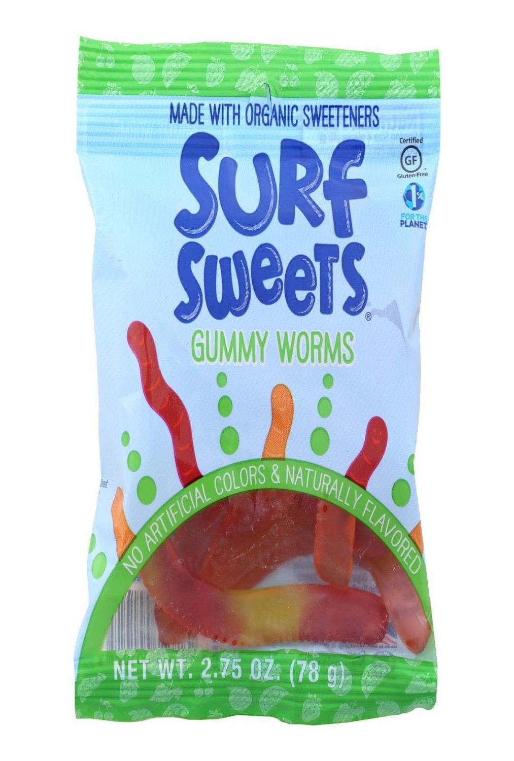 SURF SWEETS Gummy Worms, 2.75 OZ