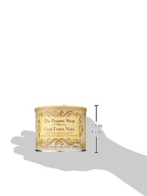 The Peanut Shop of Williamsburg Crab Town Nuts, Gift Pack of 2, 10.5 Ounce Tins By Lyza's Sweets &amp; Treats