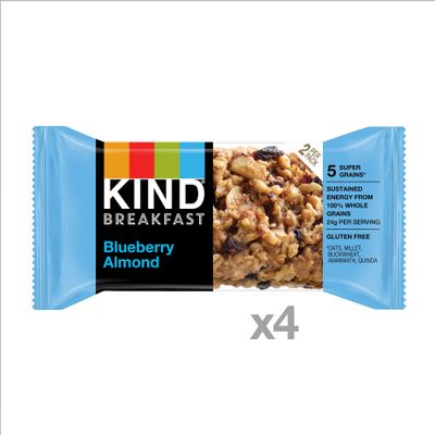 KIND Breakfast Bars, Blueberry Almond, Gluten Free, 1.8oz, 24 Count