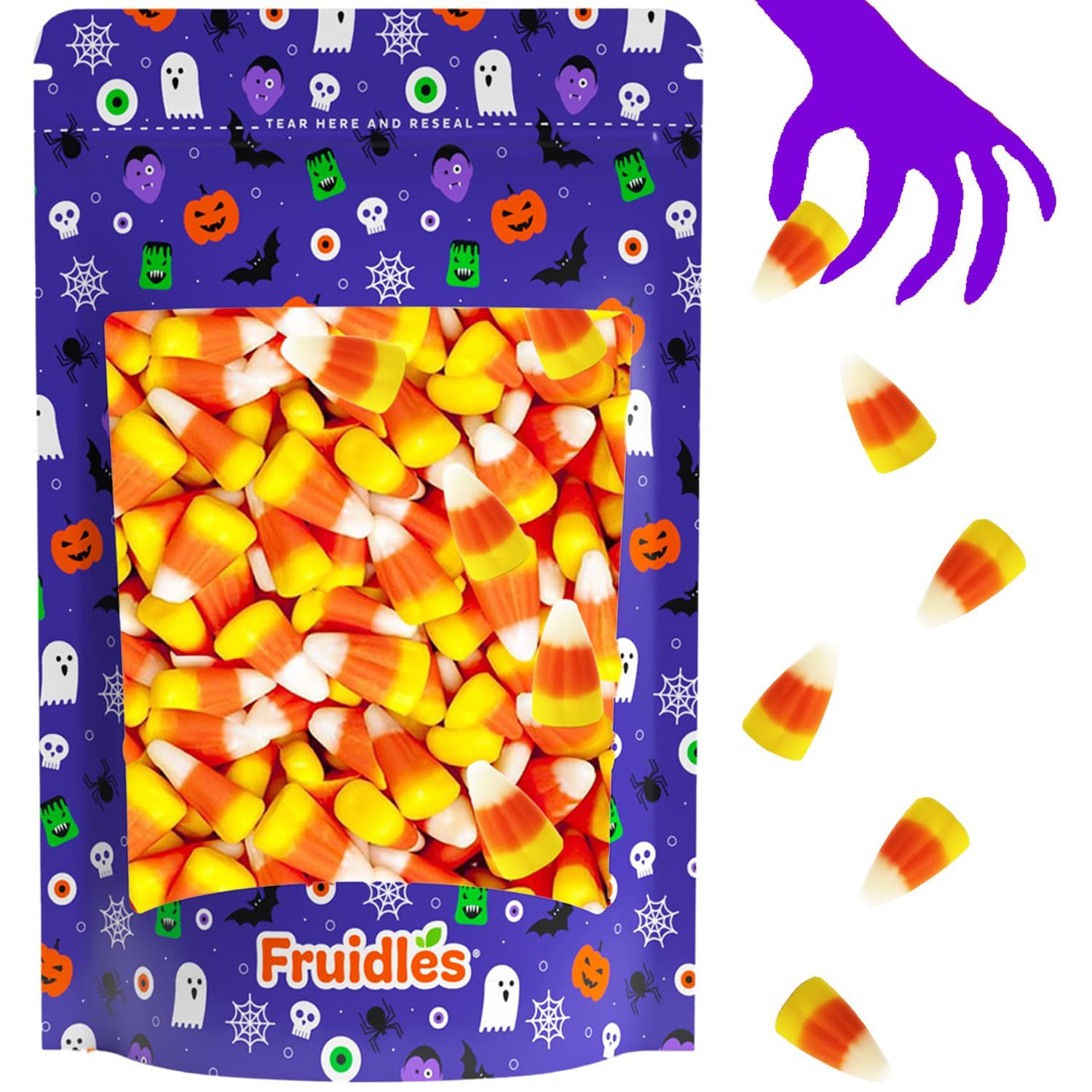 Fruidles Halloween Original Candy Corn Treats, Gluten-Free, Fun &amp; Festive Holiday Snacking (2 Pounds)