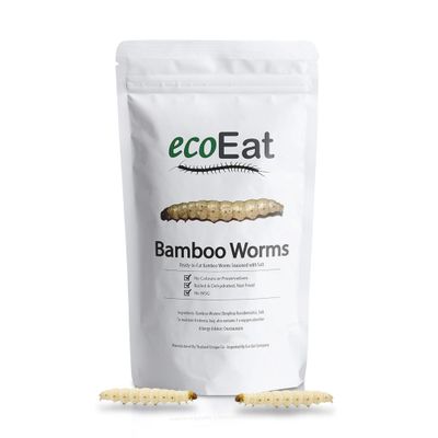 ecoEat Edible Bamboo Worms - 11g Worm Bag - Edible Insects - Snack Food Gift