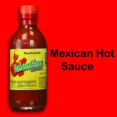 Valentina Hot Sauce Mexican Picante Salsa Vegan Spice Mix Made From Chili Peppers Perfect For Chips Fast Foods Lunch Snacks or More 12.5 Ounce ( 370 ml )