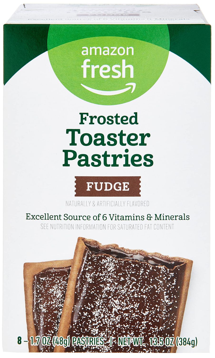 Amazon Fresh, Frosted Fudge Toaster Pastries, 8 Count