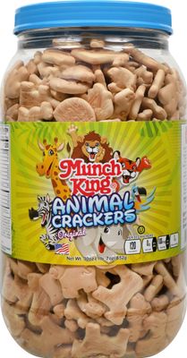 Munch King Snacks Animal Crackers 30 oz. Barrel