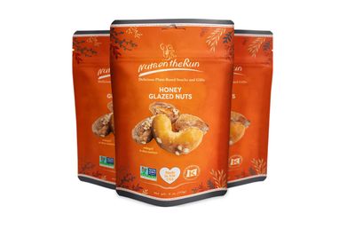 Honey Glazed Nuts - Kosher, Gluten-free, GMO-free - 4oz (PACK OF 3 BAGS), Satisfaction Guarantee