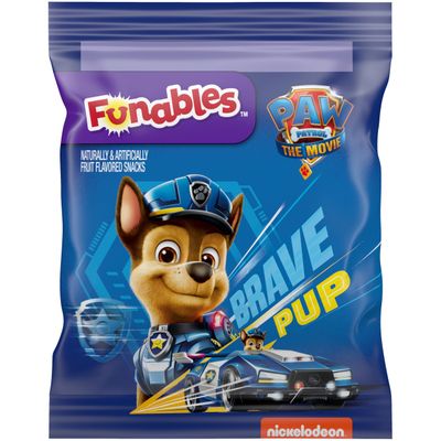 Funables Fruity Snacks, PAW Patrol, Assorted Fruit, Flavored Snacks, 0.8 oz 22 ct