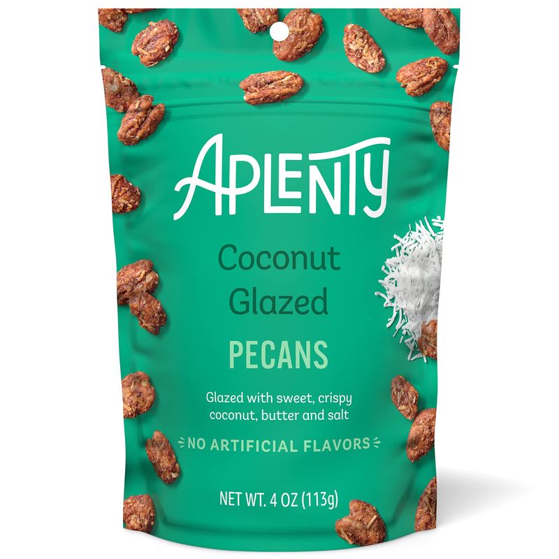 Amazon Brand, Aplenty Coconut Glazed Pecans, 4 Oz