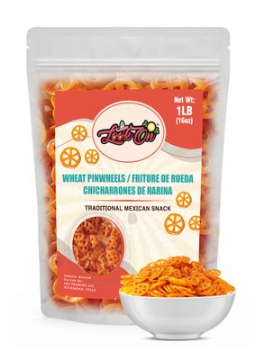 Duritos (Duros) 1LB - Wheat PinWheel Snacks - Fritura De Rueda - Mexicans Traditional Chicharrones De Harina - Puffs Chips by LookOn