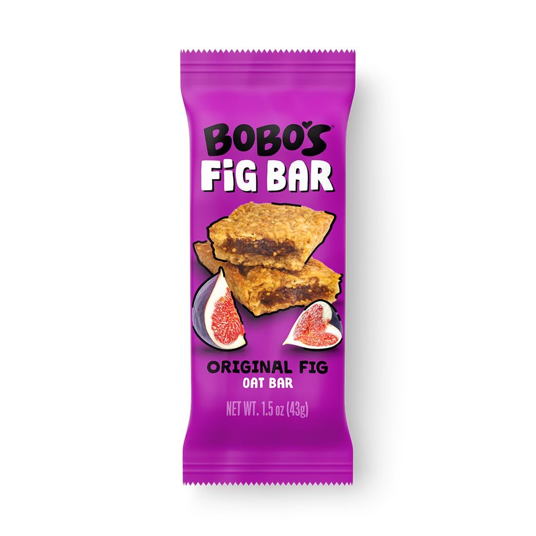 Bobo&#39;s Fig Bar (30, Original Fig), Soft Baked, Non-GMO, Vegan, Snack Bar, Gluten Free