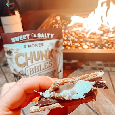 Chunk Nibbles Sweet and Salty Snacks | S'mores Flavor Snack Mix Individual Packs | Sweet Treats for Kids and Adults | 4.25oz | 3 Resealable Packs
