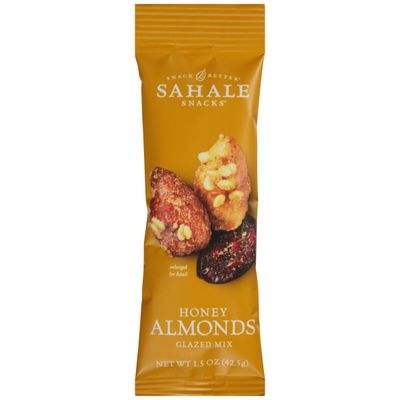 Sahale Snacks Glazed Mix, (Pack of 9) Honey Almonds 13.5 Ounce