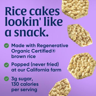 Lundberg Organic Apple Pie Rice Cake Minis, Gluten-Free, Whole Grain, USDA Certified, Non-GMO Project Verified, 5 Oz