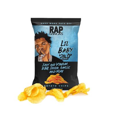 Rap Snacks Lil Baby All in Potato Chips 2.5 Oz Bags - Pack of 12