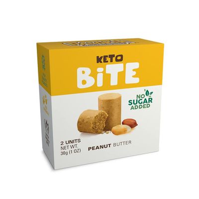 Pasokin Keto Bite Peanut Butter - Healthy Snacks with Zero Sugar Added I Low Carb Gluten-Free, Vegan, Plant-Based Protein, Dairy-Free Energy Bites - Keto Snacks (Peanut Butter)
