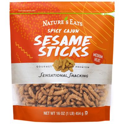 Nature&#39;s Eats Cajun Sesame Sticks 16.0 Ounce, 12pk