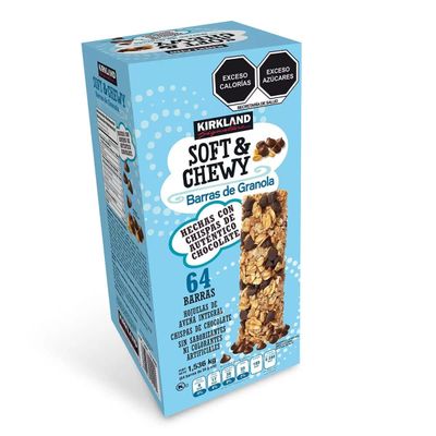 Kirkland Signature Soft &amp; Chewy Chocolate Chips Granola Bars, 54.4 oz