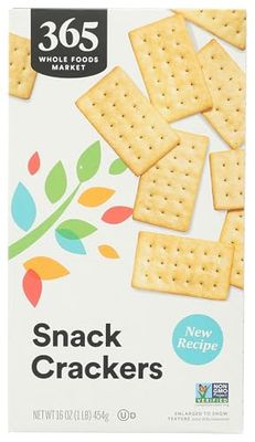 365 by Whole Foods Market, Natural Buttery Flavor Snack Crackers, 16 Ounce
