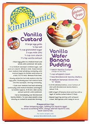Kinnikinnick Foods, Gluten Free Vanilla Wafers, 6.3 oz (180g) -6PACK