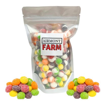 Freeze Dried Candy Sour Rainbow Candy 5oz- Deliciously Crunchy, Intense Flavor, Lightweight Snack - Resealable Bag (Sour 5oz)