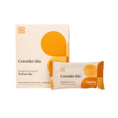 Consider This High Fiber Low Histamine Protein Bars | Original Crunch 8 Count | 8 Plants in One Protein Bar | Gluten Free Snacks for Food Sensitivity | Seed Oil, Dairy, Egg, Sesame, Soy Free