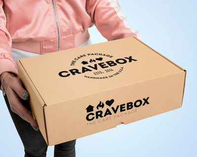 CRAVEBOX Healthy Snack Box Care Package (55 count) Variety Snacks Pack - Valentines Day - College Back to School
