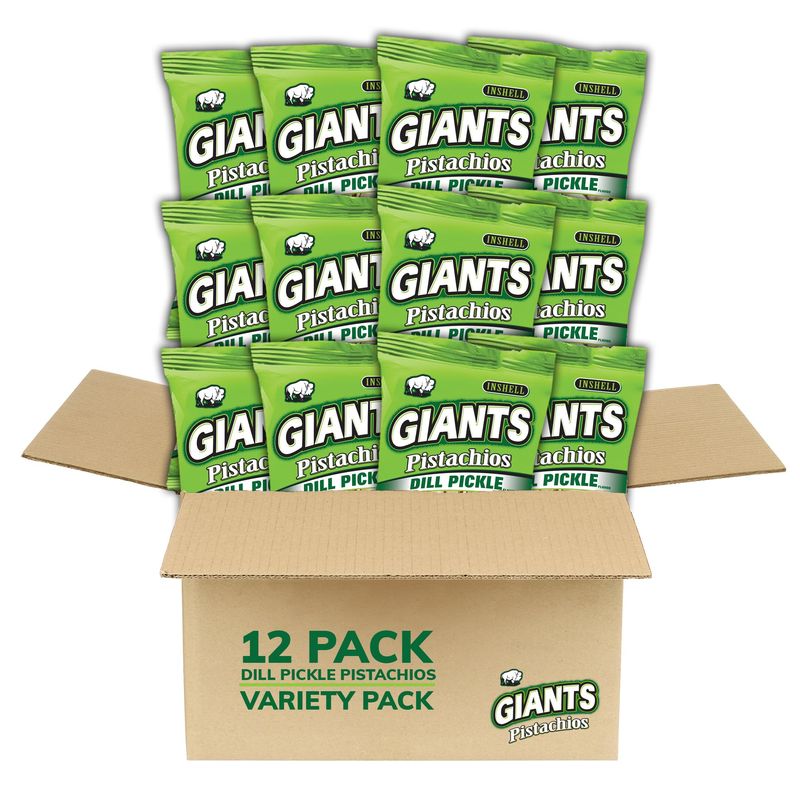 Giants Dill Pickle Pistachios - 4.5 oz. Bags (12 count case)