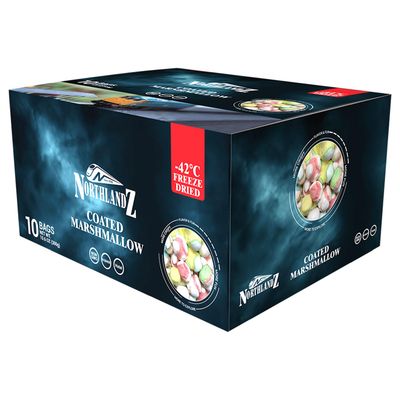 NORTHLANDZ Freeze Dried Candy, COATED MARSHMALLOW comets | Light &amp; Fluffy with a Crunch | (1oz) Pack of 10 | Assorted Vibrant Colors &amp; Sweet Flavors | Unique Snack Treat