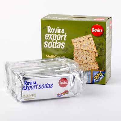 Rovira Multigrain Soda Crackers - Delicious Butter Flavor for Snacks, Garnish, or Parties - 9 oz (Pack of 1)