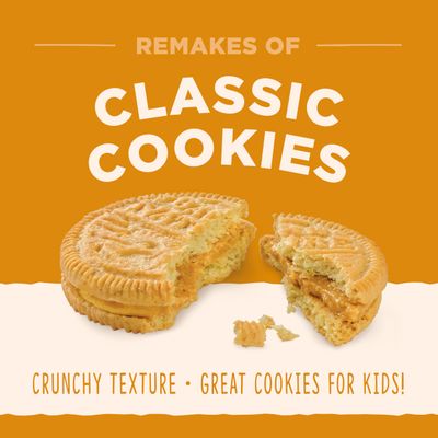 Back to Nature Peanut Butter Creme Sandwich Cookies - Dairy Free, Non-GMO, Made with Wheat Flour & Whole Grains, Delicious & Quality Snacks, 9.6 Ounce (Pack of 6)