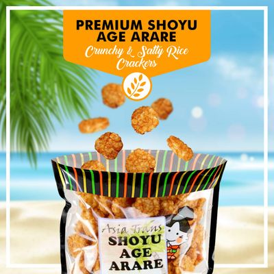 Shoyu Age Fried Arare Rice Crackers 6 Ounce - Perfect on the go snack. Add to popcorn or trail mix. Packed fresh in Hawaii. Sweet and salty flavor profile