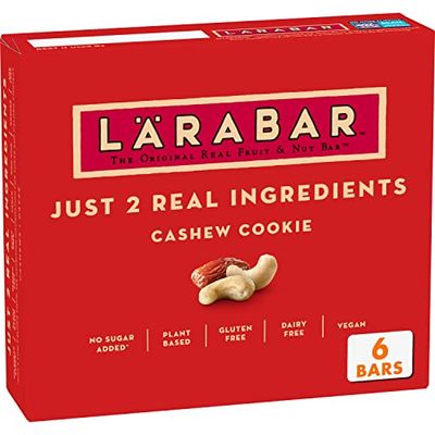 Larabar Cashew Cookie, Gluten Free Vegan Fruit &amp; Nut Bar, 1.7 oz Bars, 6 Ct