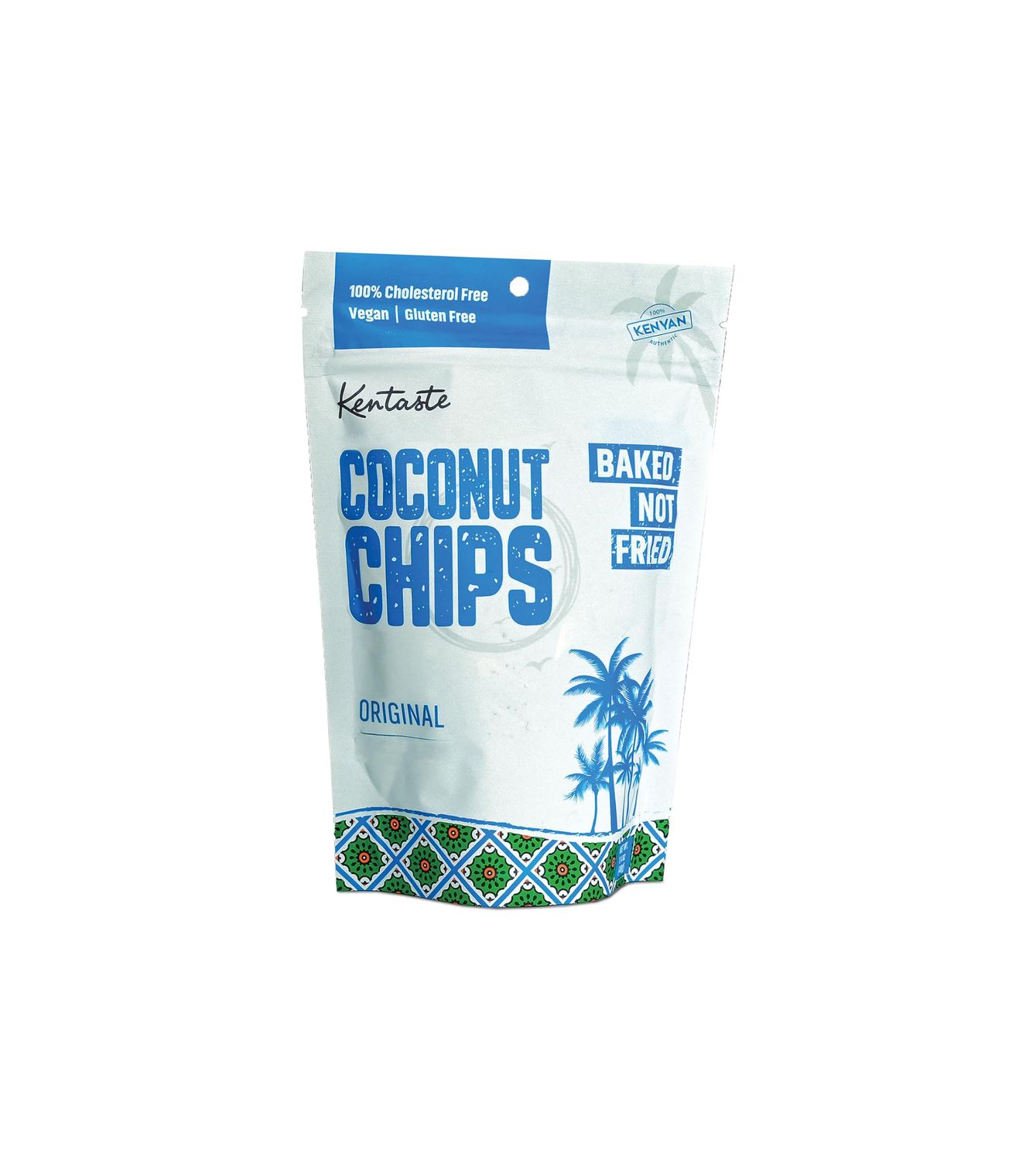 Kentaste Coconut Chips; Shredded, Dried, and Baked Coconut Snack 100% Cholesterol Free Gluten Free and Vegan, Original Flavor Pack of 6