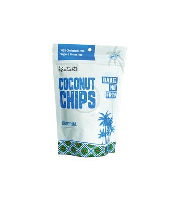 Kentaste Coconut Chips; Shredded, Dried, and Baked Coconut Snack 100% Cholesterol Free Gluten Free and Vegan, Original Flavor Pack of 6