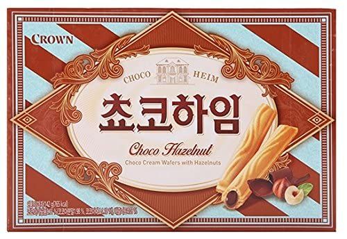 Crown Cream Filled Wafer Cookies with Hazelnut 142g (Choco, 1 Pack)