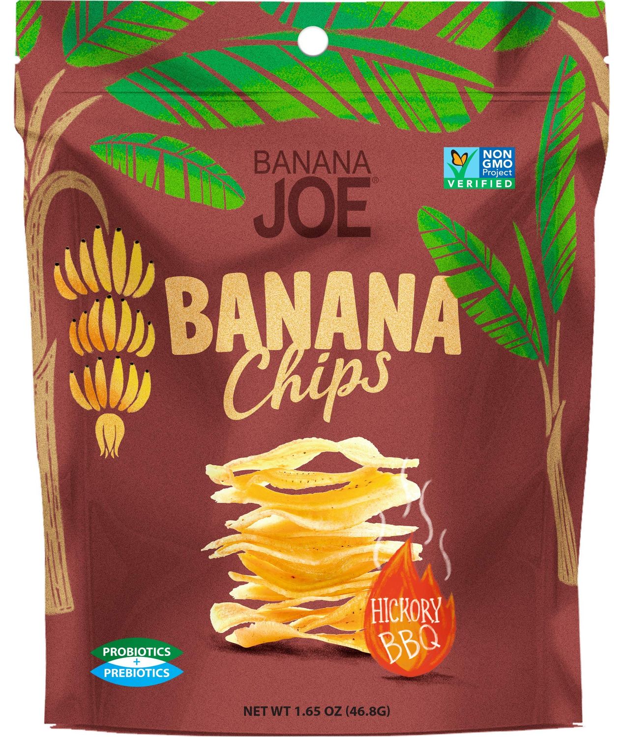 BBQ Flavored Chips , Gluten-Free Healthy Snacks for Adults &amp; Kids - Vegan &amp; Paleo Approved - A Potato Chip Thats Good For You (Made From 100% Real Banana) (Hickory BBQ, 1)