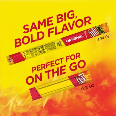 Slim Jim Smoked Meat Sticks, Original Flavor, 2g Protein Per Stick, Snack Size, 0.44 oz. (100 Count)