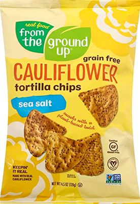 FROM THE GROUND UP Cauliflower Sea Salt Tortilla Chip, 4.5 OZ