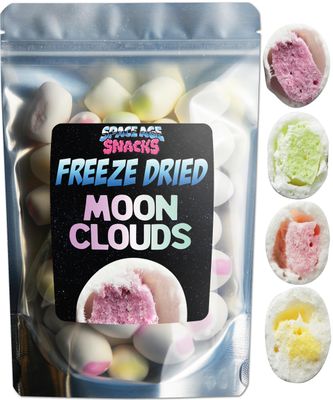 Premium Freeze Dried Hi Chews - Moon Clouds Freeze Dried Candy Shipped in Box for Extra Protection - Space Age Snacks Freeze Dry Candy Freetles for All Ages (8 Ounce)