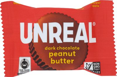 UNREAL Dark Chocolate Peanut Butter Cups, 0.53 OZ