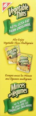 Christie Vegetable Thins, 40% Less Fat, Crackers, 200g7oz., Imported from Canada)
