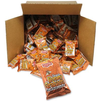 MJM HONEY GRAHAM Crackers - Case of 150 Packs | Wholesome and Flavorful Snack | Perfect for Any Occasion | Healthy and Satisfying